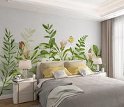 3D Green Floral Plants Wall Mural Wallpaper 142- Jess Art Decoration