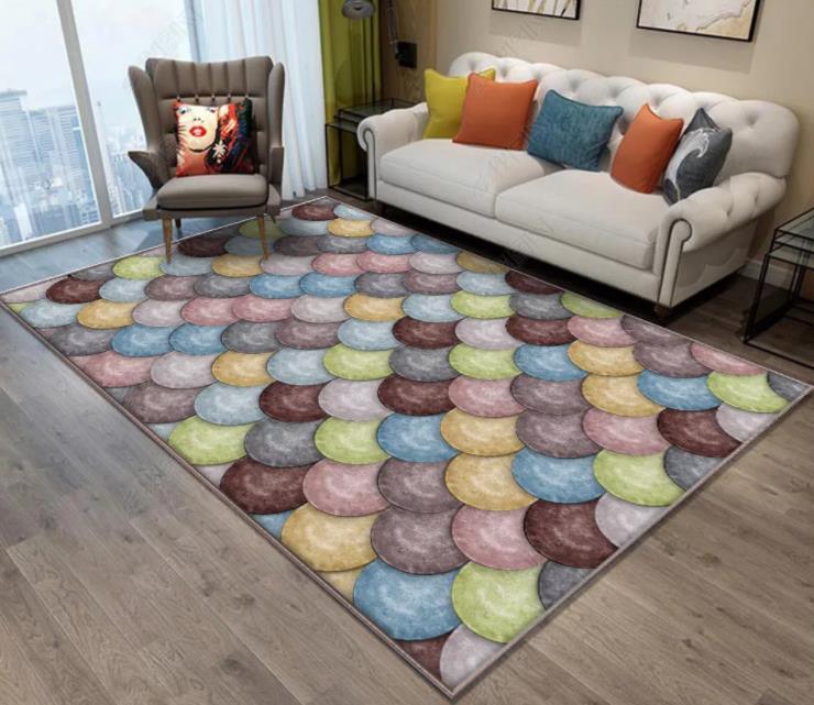 3D Abstract Color Geometry Non-Slip Rug Mat 135- Jess Art Decoration