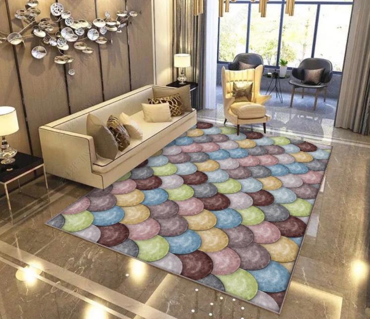 3D Abstract Color Geometry Non-Slip Rug Mat 135- Jess Art Decoration