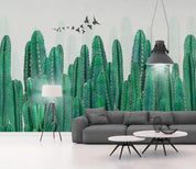 3D Green Cactus Wall Mural Wallpaper 139- Jess Art Decoration