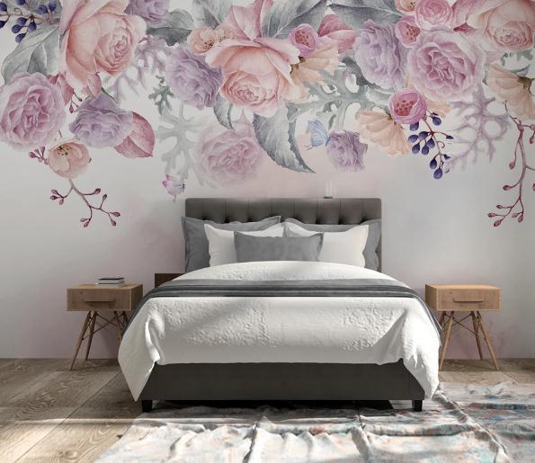 3D Floral Rose Watercolor Wall Mural Wallpaper 157- Jess Art Decoration