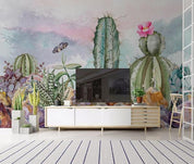 3D Cactus Wall Mural Wallpaper 367- Jess Art Decoration