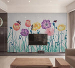 3D Floral Poppy Wall Mural Wallpaper 150- Jess Art Decoration
