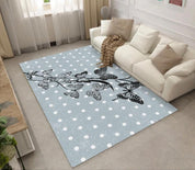 3D Grey Dot Butterfly Non-Slip Rug Mat 196- Jess Art Decoration