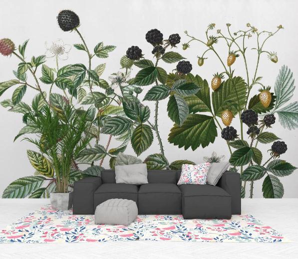 3D Green Plants Leaves Wall Mural Wallpaper 278- Jess Art Decoration