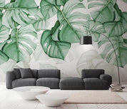 3D Green Tropical Leaves Wall Mural Wallpaper 338- Jess Art Decoration
