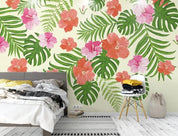 3D Floral Leaves Wall Mural Wallpaper 354- Jess Art Decoration