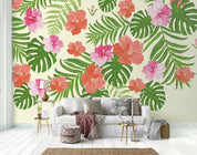3D Floral Leaves Wall Mural Wallpaper 354- Jess Art Decoration
