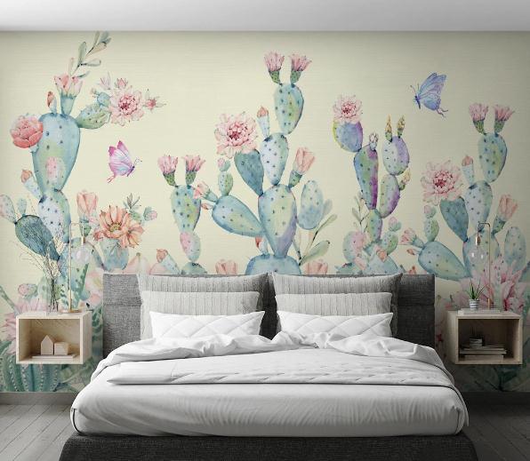 3D Cactus Wall Mural Wallpaper 322- Jess Art Decoration