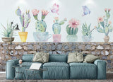 3D Cactus Plants Wall Mural Wallpaper 281- Jess Art Decoration