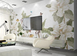 3D Floral Plants Butterfly Wall Mural Wallpaper 299- Jess Art Decoration
