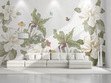 3D Floral Plants Butterfly Wall Mural Wallpaper 299- Jess Art Decoration