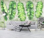 3D Green Leaves Wall Mural Wallpaper 119- Jess Art Decoration