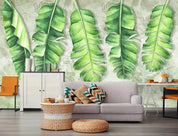 3D Green Leaves Wall Mural Wallpaper 119- Jess Art Decoration