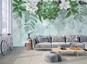 3D Green Floral Leaves Wall Mural Wallpaper 214- Jess Art Decoration