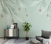 3D Green Dandelion Wall Mural Wallpaper 351- Jess Art Decoration