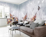 3D Nordic Simplicity Style Flowers Wall Mural Wallpaperpe  359- Jess Art Decoration