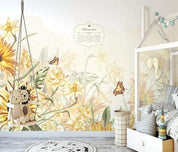 3D Nordic Retro Flowers Wall Mural Wallpaperpe 152- Jess Art Decoration