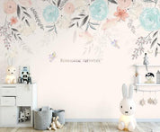 3D Nordic Hand drawing Abstract Flowers Wall Mural Wallpaperpe  226- Jess Art Decoration