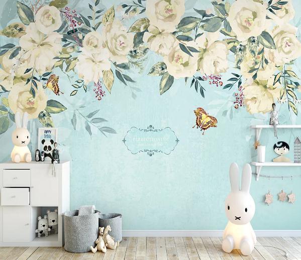 3D Nordic Simplicity Oil Painting Flowers Wall Mural Wallpaperpe 138- Jess Art Decoration