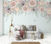 3D Nordic Simplicity Style Flowers Wall Mural Wallpaperpe 191- Jess Art Decoration