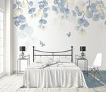 3D Nordic Hand drawing Fresh Leaves Wall Mural Wallpaperpe  270- Jess Art Decoration
