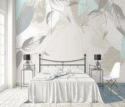 3D Nordic Hand drawing Plant Wall Mural Wallpaperpe  335- Jess Art Decoration