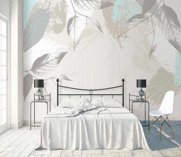 3D Nordic Hand drawing Plant Wall Mural Wallpaperpe  335- Jess Art Decoration