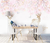 3D Nordic Hand drawing Fresh Leaves Wall Mural Wallpaperpe  276- Jess Art Decoration