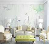 3D Nordic Hand drawing Abstract Flowers Wall Mural Wallpaperpe  225- Jess Art Decoration
