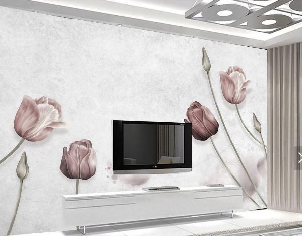 3D Nordic Retro Flowers Wall Mural Wallpaperpe 151- Jess Art Decoration