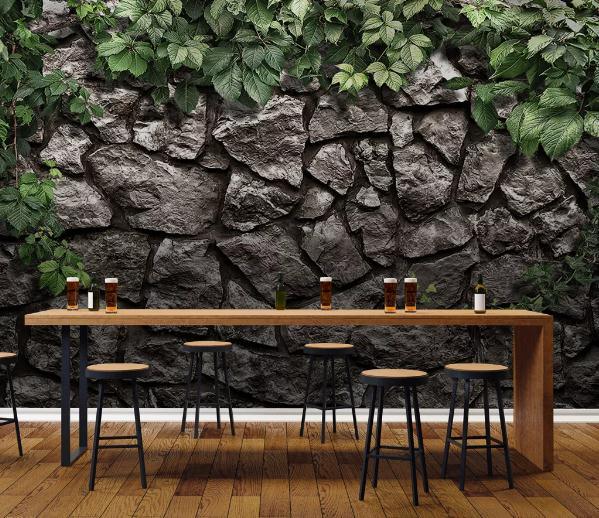 3D Nordic Fresh Leaves Wall Mural Wallpaperpe  459- Jess Art Decoration