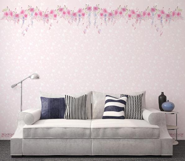 3D Nordic Fresh Color Flowers Wall Mural Wallpaperpe  476- Jess Art Decoration