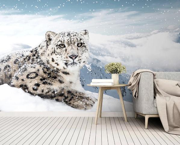 3D Leopard Wall Mural Wallpaperpe  497- Jess Art Decoration