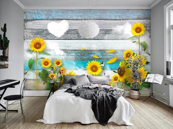 3D Nordic Modern Flowers Wall Mural Wallpaperpe  460- Jess Art Decoration