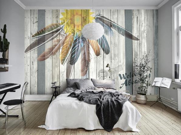 3D Nordic Modern Feathers Wall Mural Wallpaperpe  461- Jess Art Decoration