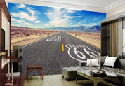 3D Highway 66 Wall Mural Wallpaperpe  210- Jess Art Decoration