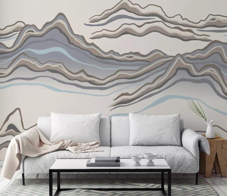 3D Hand Painted Pattern Stripes Abstract Wall Mural Wallpaper LLL 1284- Jess Art Decoration
