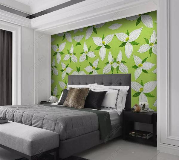 3D Nordic Fresh Simplicity Leaves Wall Mural Wallpaperpe 4- Jess Art Decoration