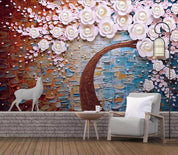 3D Nordic Fresh Simplicity Flowers Wall Mural Wallpaperpe 6- Jess Art Decoration