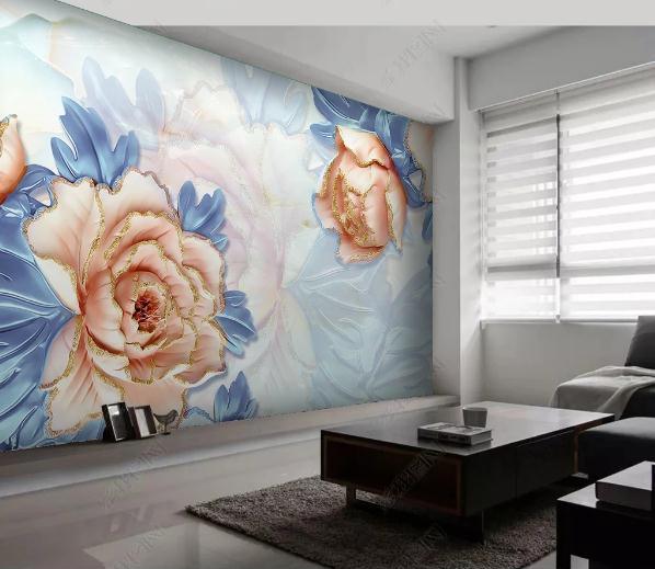 3D Nordic Fresh Flowers Wall Mural Wallpaperpe 88- Jess Art Decoration