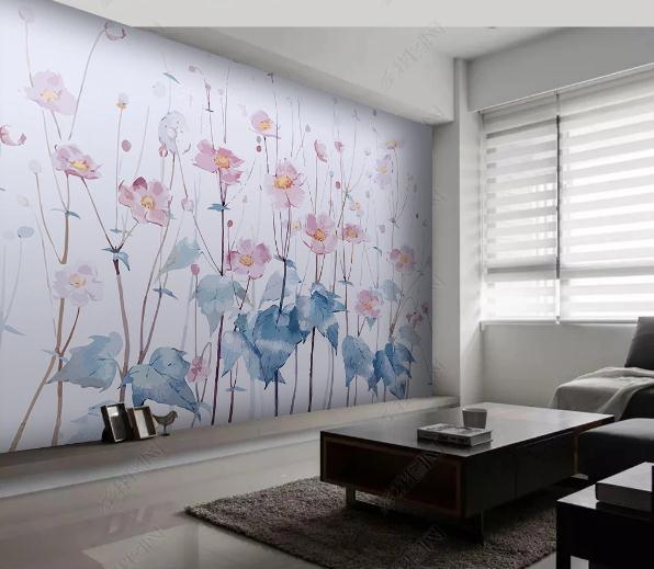 3D Nordic Fresh Flowers Wall Mural Wallpaperpe 137- Jess Art Decoration