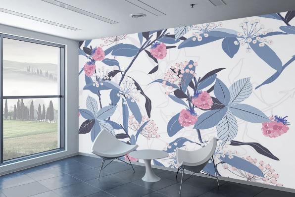 3D Nordic Fresh Flowers Wall Mural Wallpaperpe 95- Jess Art Decoration
