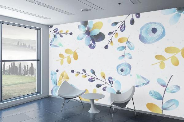 3D Nordic Fresh Flowers Wall Mural Wallpaperpe 144- Jess Art Decoration
