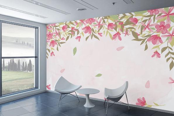 3D Nordic Fresh Flowers Wall Mural Wallpaperpe 115- Jess Art Decoration