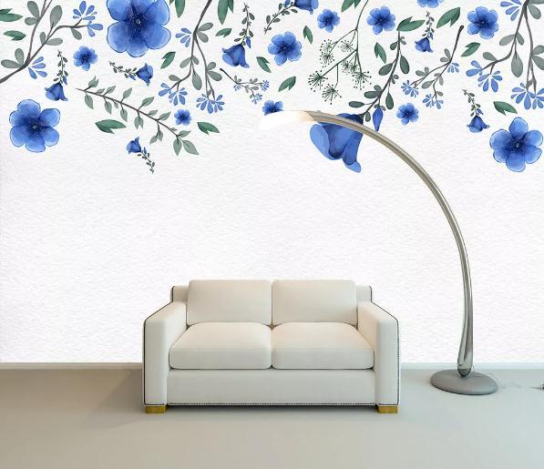 3D Nordic Fresh Flowers Wall Mural Wallpaperpe 97- Jess Art Decoration