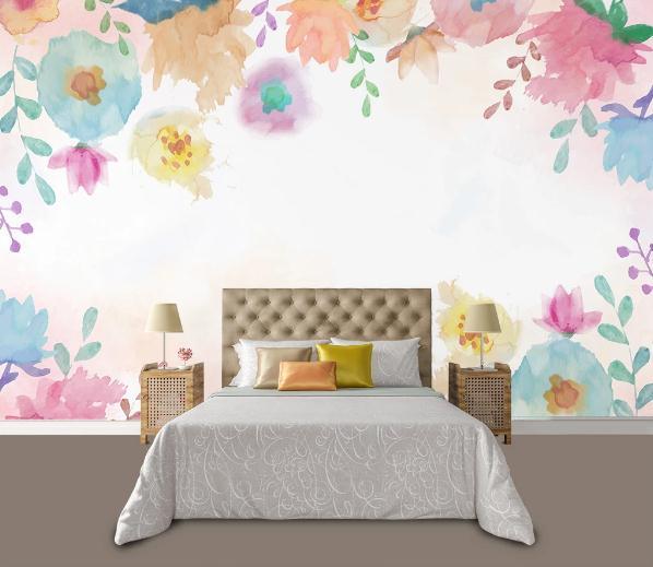 3D Nordic Fresh Flowers Wall Mural Wallpaperpe 151- Jess Art Decoration