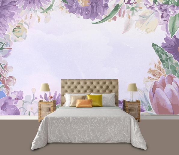 3D Nordic Fresh Flowers Wall Mural Wallpaperpe 141- Jess Art Decoration