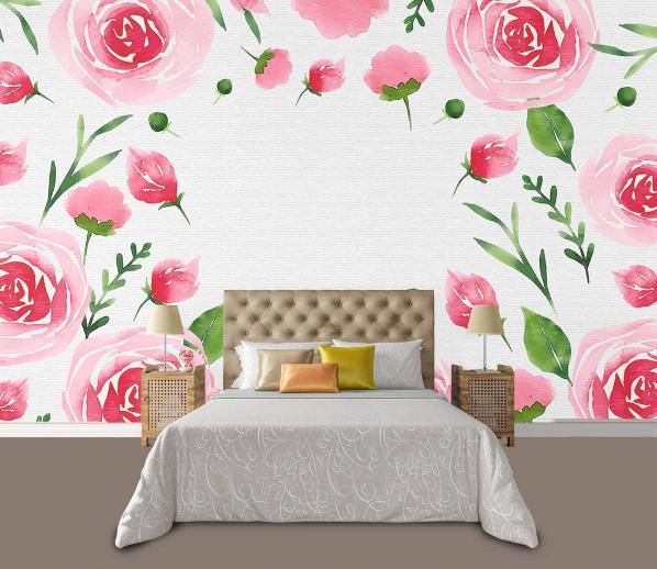 3D Nordic Fresh Flowers Wall Mural Wallpaperpe 142- Jess Art Decoration