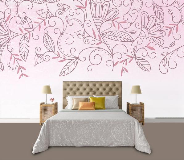 3D Nordic Fresh Flowers Wall Mural Wallpaperpe 154- Jess Art Decoration